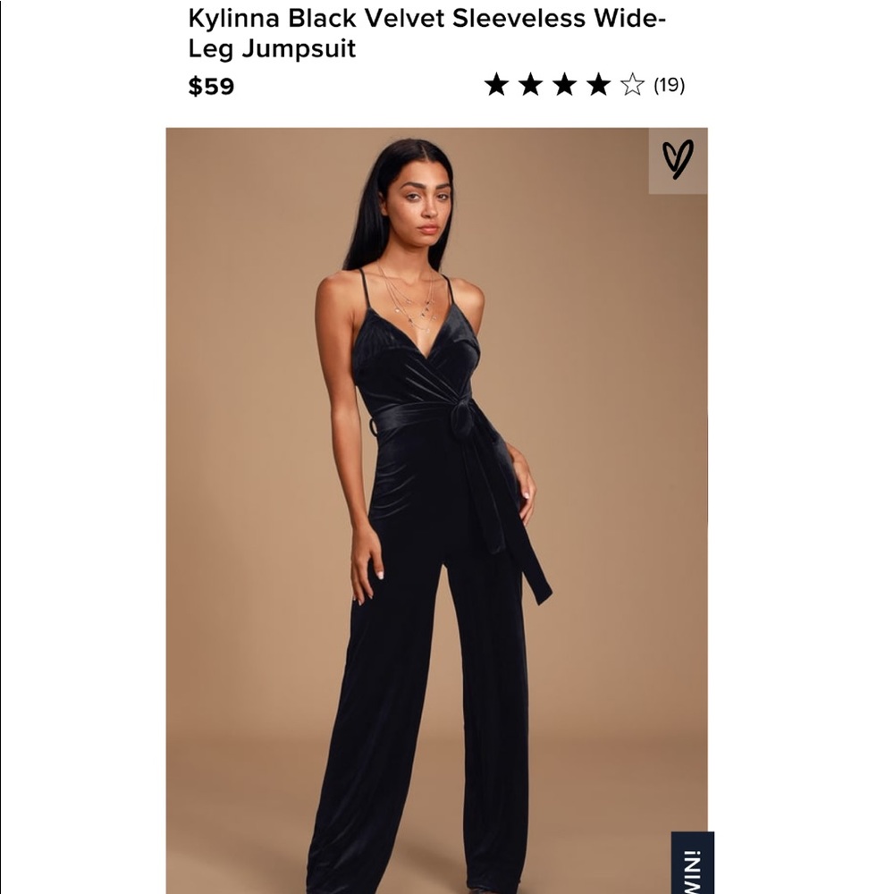 Lulu’s Kylinna Velvet Jumpsuit